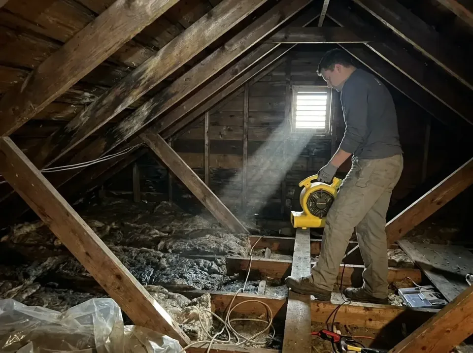 attic-water-damage-drying-proc-007 — frequently asked questions, Emergency Water Extraction & 24/7 Flood Response in McKeesp…